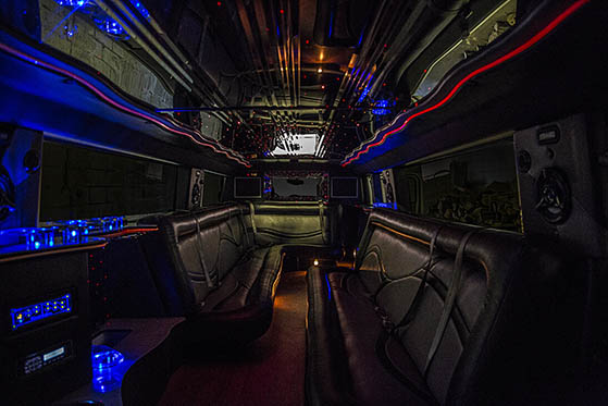 Fort Wayne limousine service interior