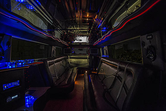 Limousine rental interior